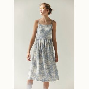 Laura Ashley & UO Lace-Up Midi Dress